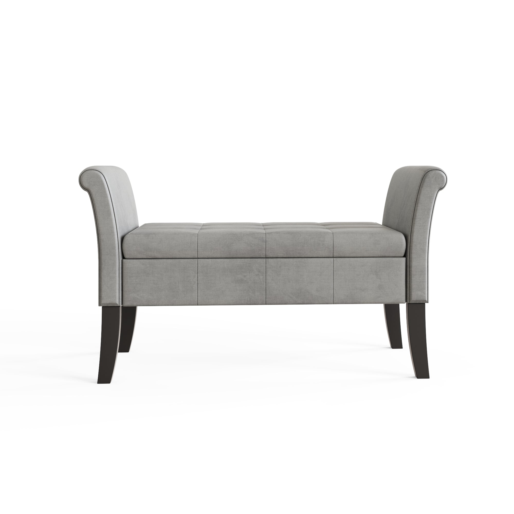 Balmoral Window Seat Grey Chenille