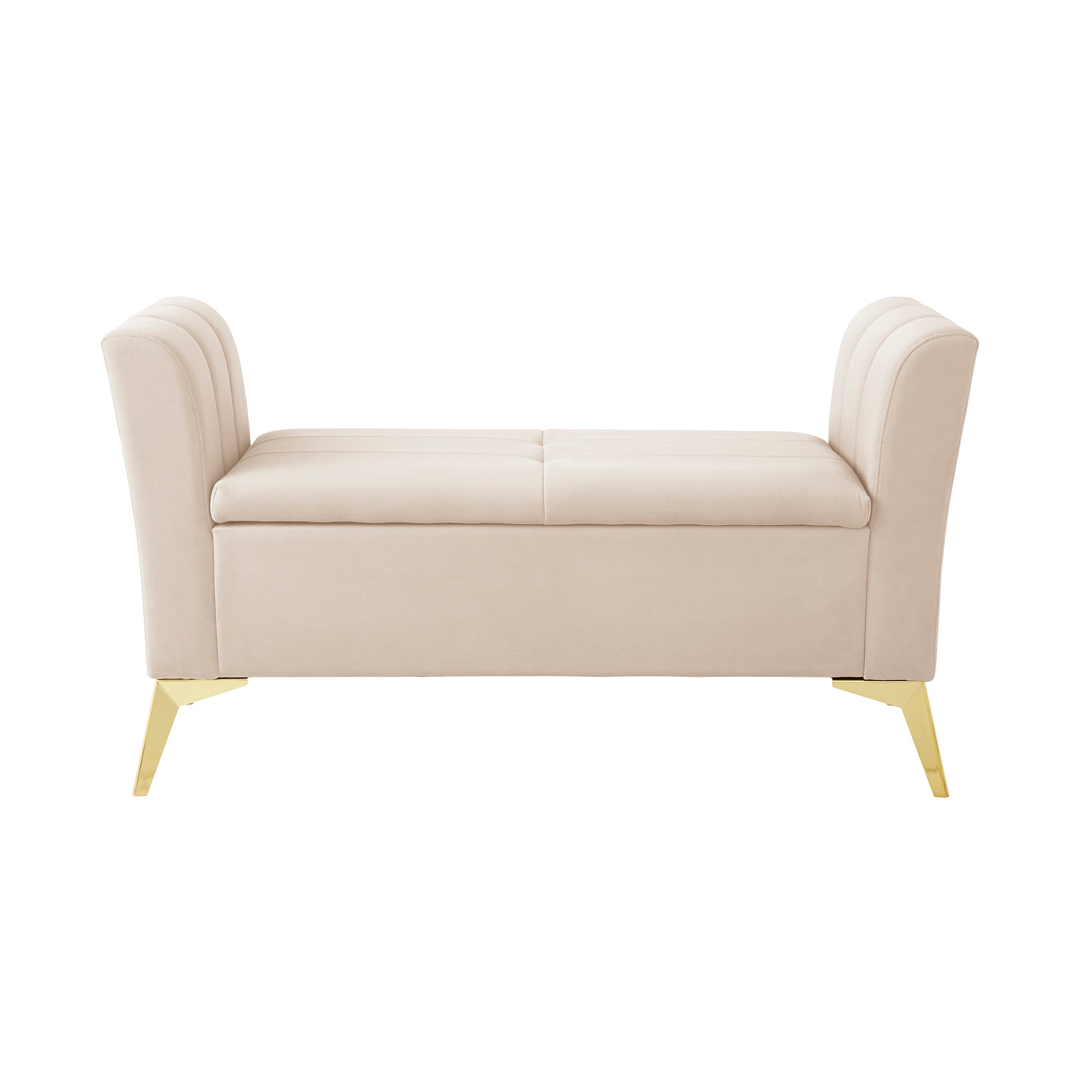 Pettine Ottoman Storage Bench Natural