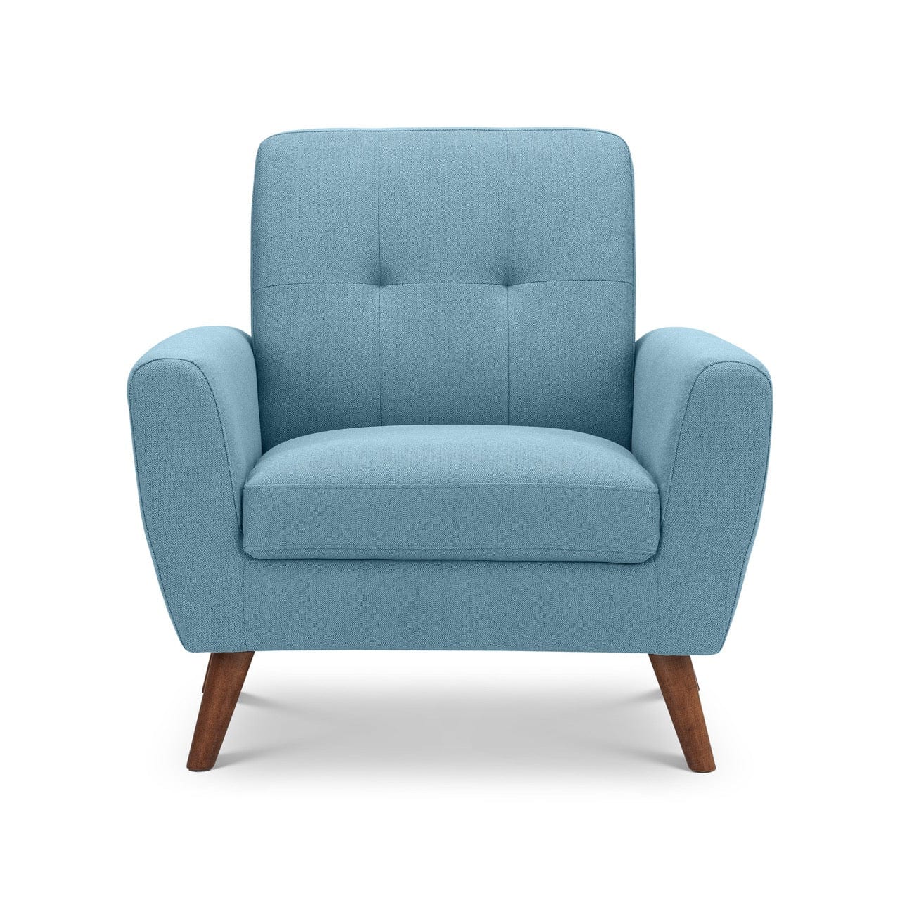 Julian Bowen Armchair Monza Compact Retro Chair - Blue Bed Kings