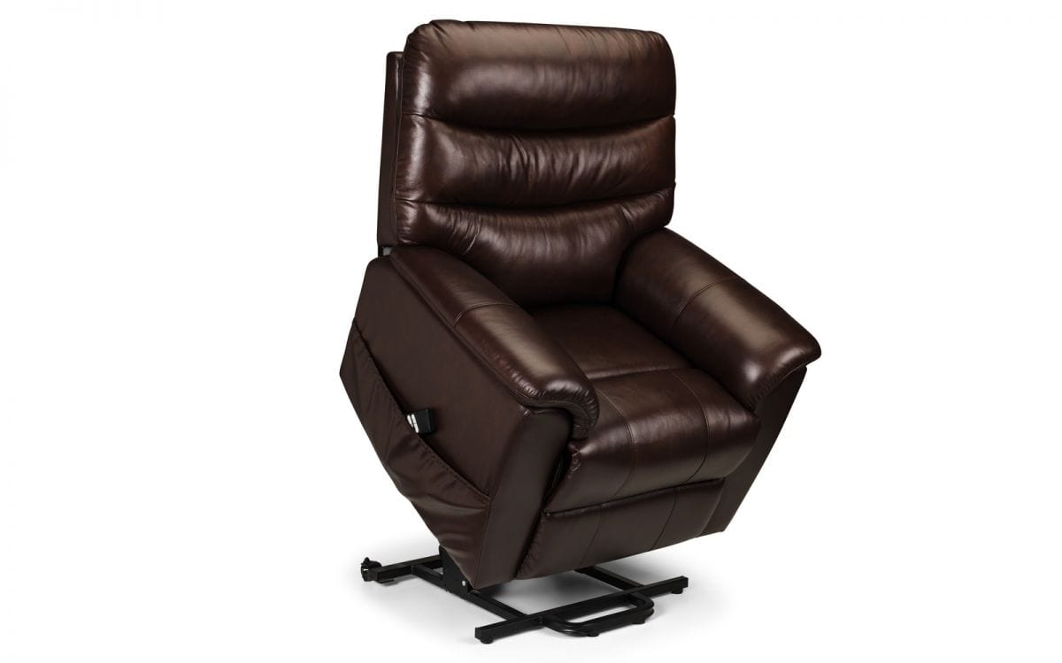 Julian Bowen Armchair Pullman Leather Rise & Recline Chair - Dual Motor Bed Kings