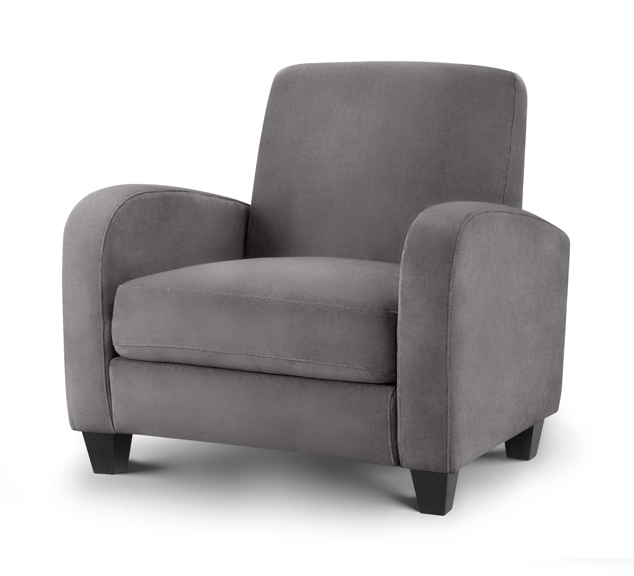 Julian Bowen Armchair Vivo Armchair - Dusk Grey Chenille Bed Kings