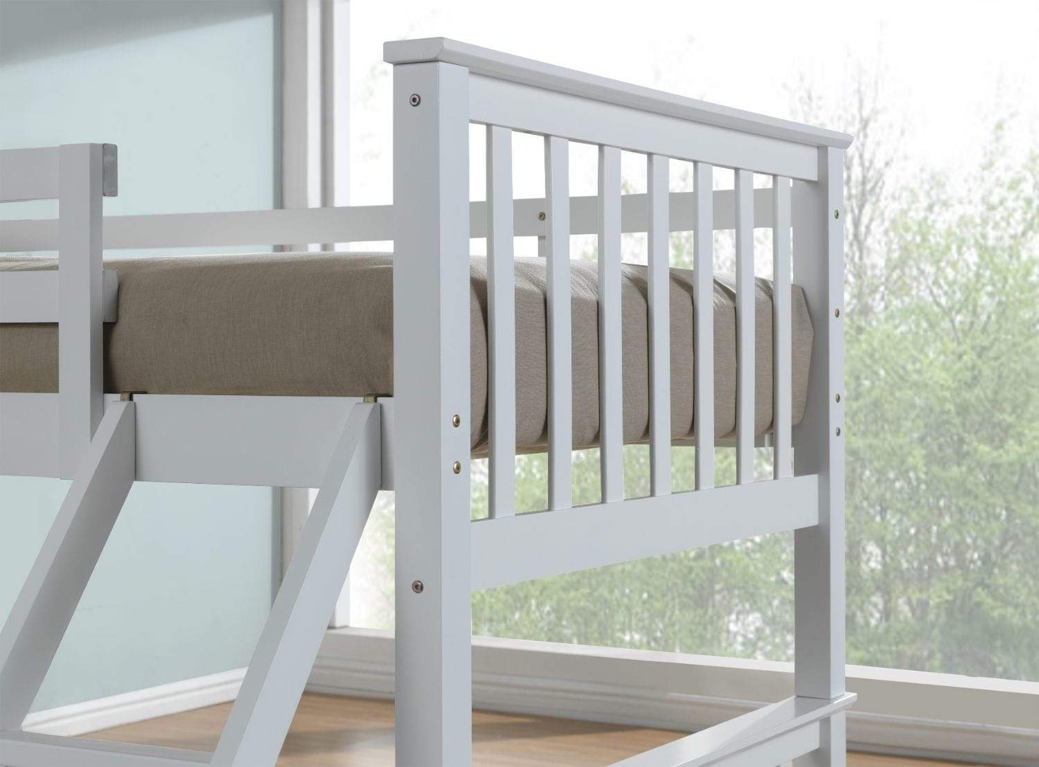 Artisan Bed Company Bunk Bed Charlotte 2 In 1 White Three Sleeper Bunk Bed