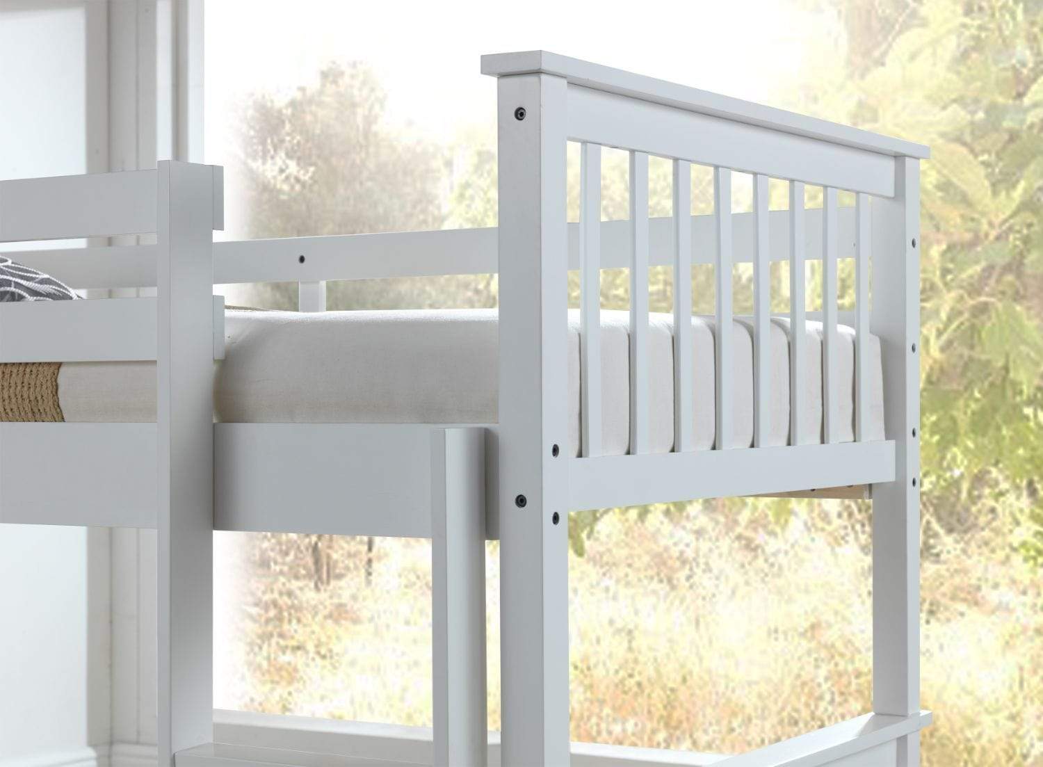 Artisan Bed Company Bunk Bed Louis 2 In 1 White Bunk Bed