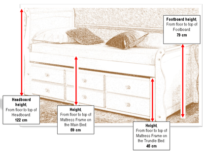 Artisan Bed Company Cabin Bed Captain Bed - White