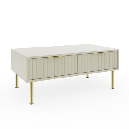 Nervata Coffee Table Ivory