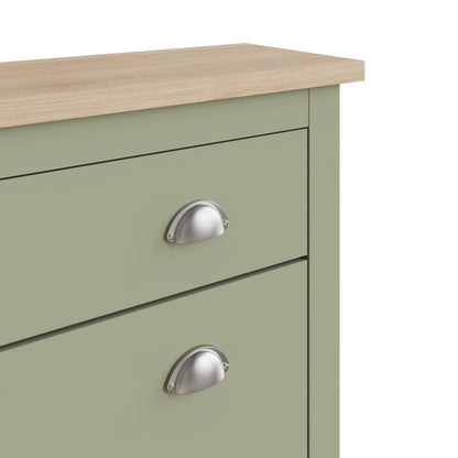 Lancaster 2Dr 1Drw Shoe Cabinet Sage Green