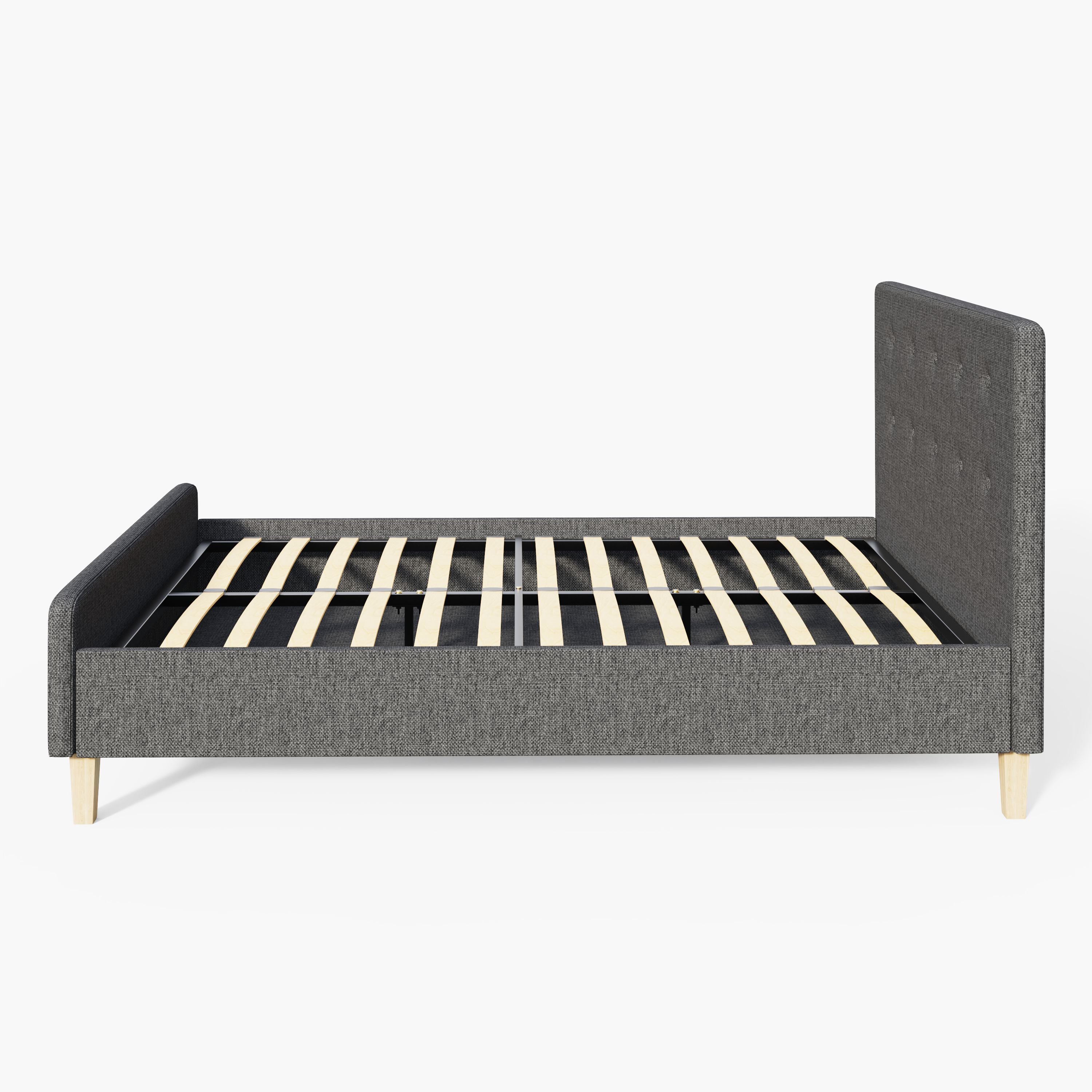 Ashbourne Fabric Upholstered Bed Grey