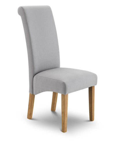 Rio Scrollback Fabric Chairs (Set Of 2)