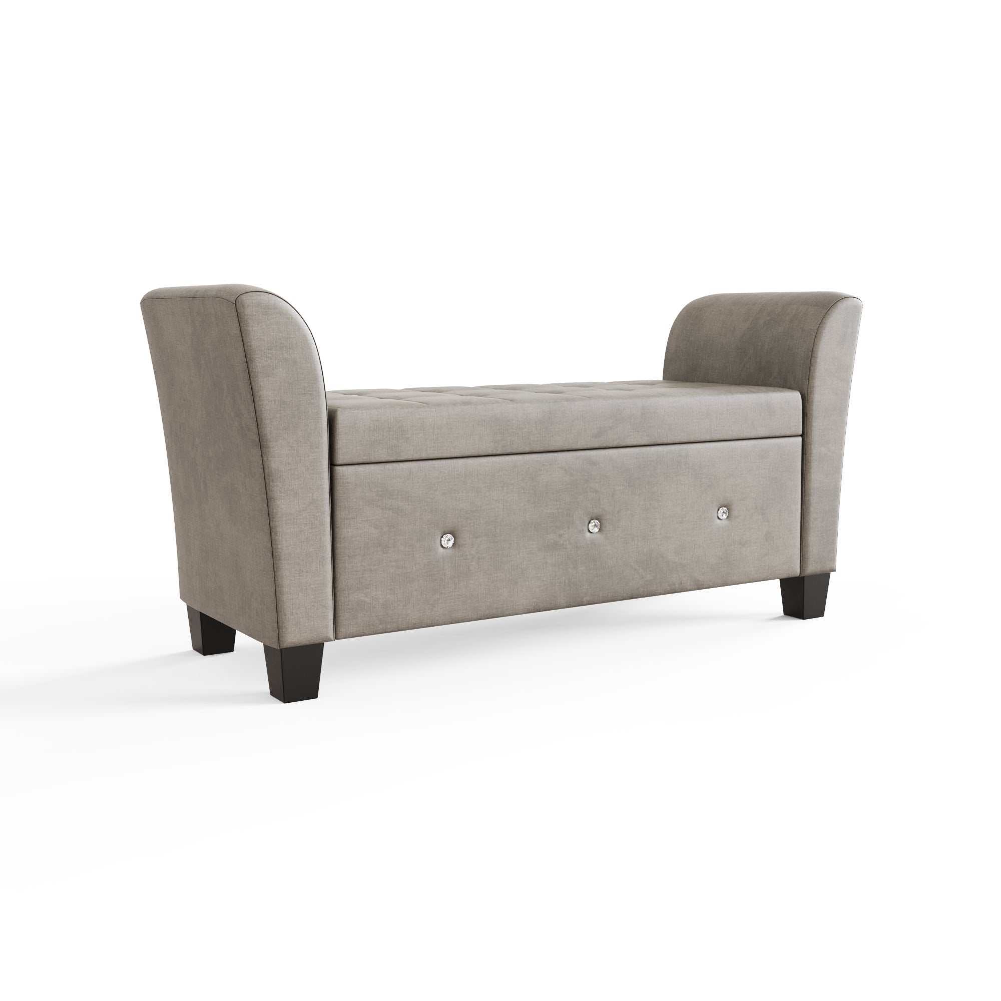 Verona Diamante Window Seat Silver Chenille