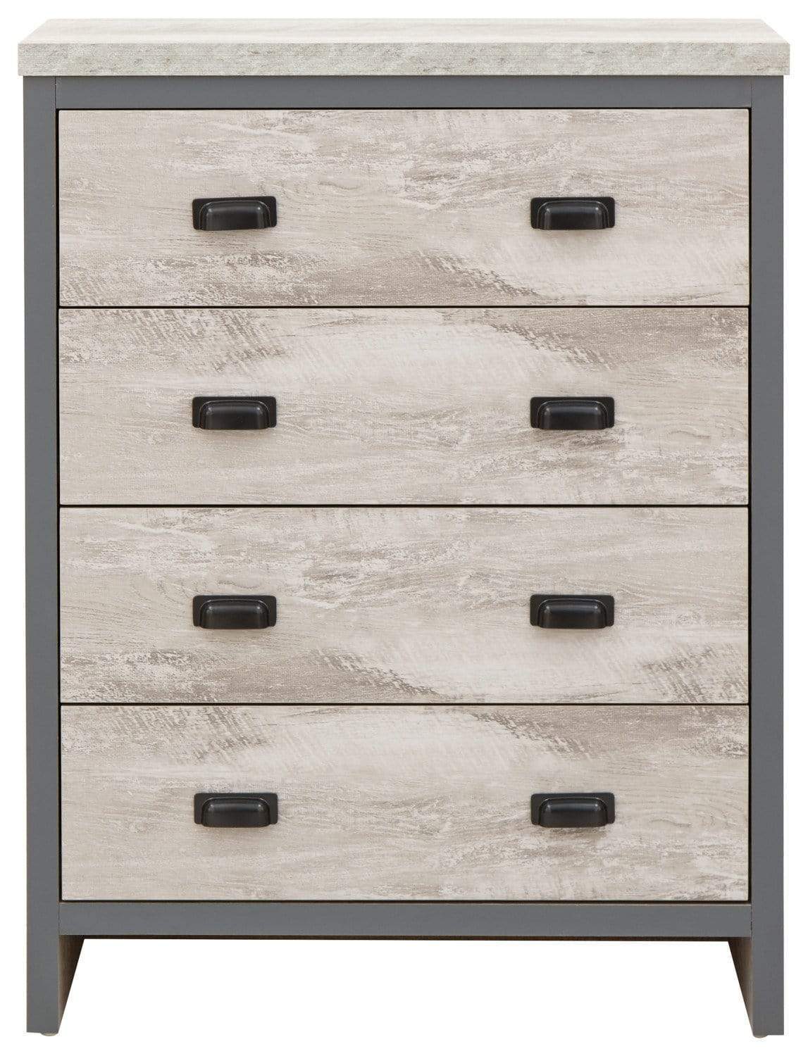 GFW Bedroom Set Boston 3 Piece Bedroom Set Grey Bed Kings