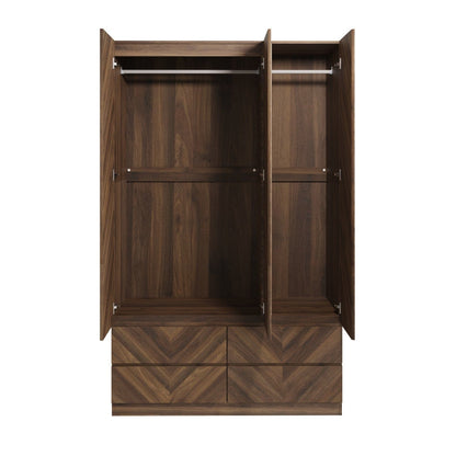 GFW Bedroom Set Catania 4 Piece Bedroom Set Walnut GFW Bed Kings