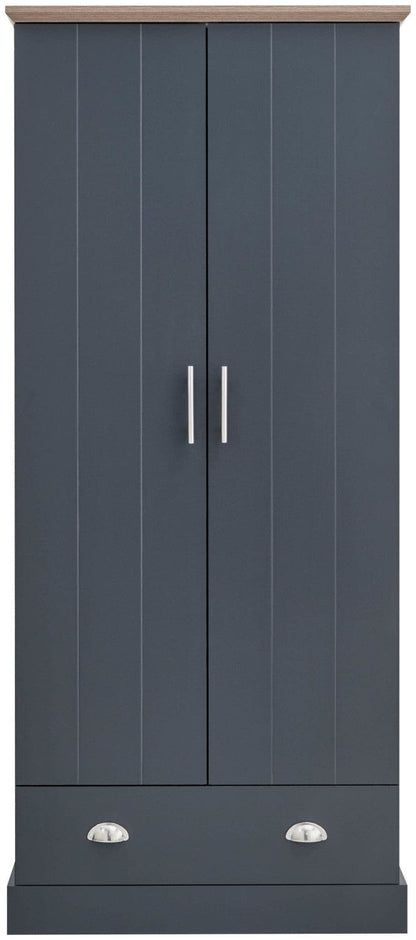 GFW Bedroom Set Kendal 3 Piece Bedroom Set - Slate Blue Bed Kings