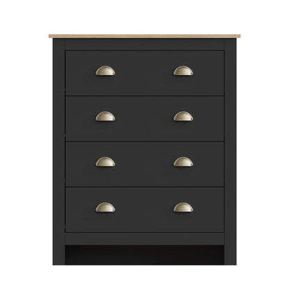 GFW Bedroom Set Lancaster 3 Piece Bedroom Set Black Bed Kings