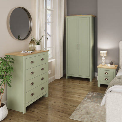 GFW Bedroom Set Lancaster 3 Piece Bedroom Set Sage Green Bed Kings