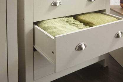 GFW Bedroom Set Lancaster 3 Piece Set Cream Bed Kings