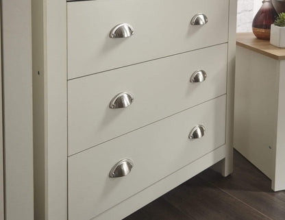 GFW Bedroom Set Lancaster 3 Piece Set Cream Bed Kings