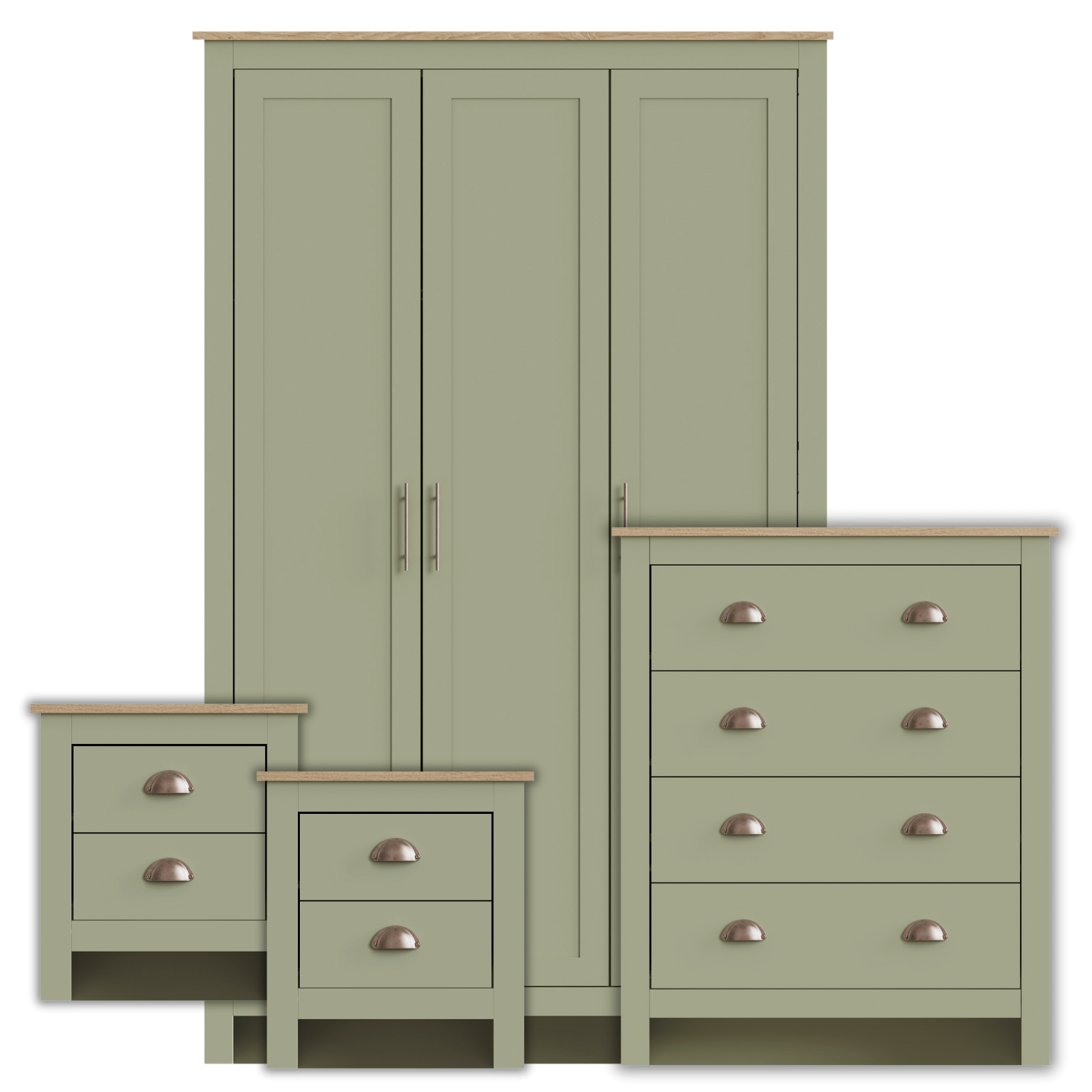 GFW Bedroom Set Lancaster 4 Piece Bedroom Set Sage Green Bed Kings