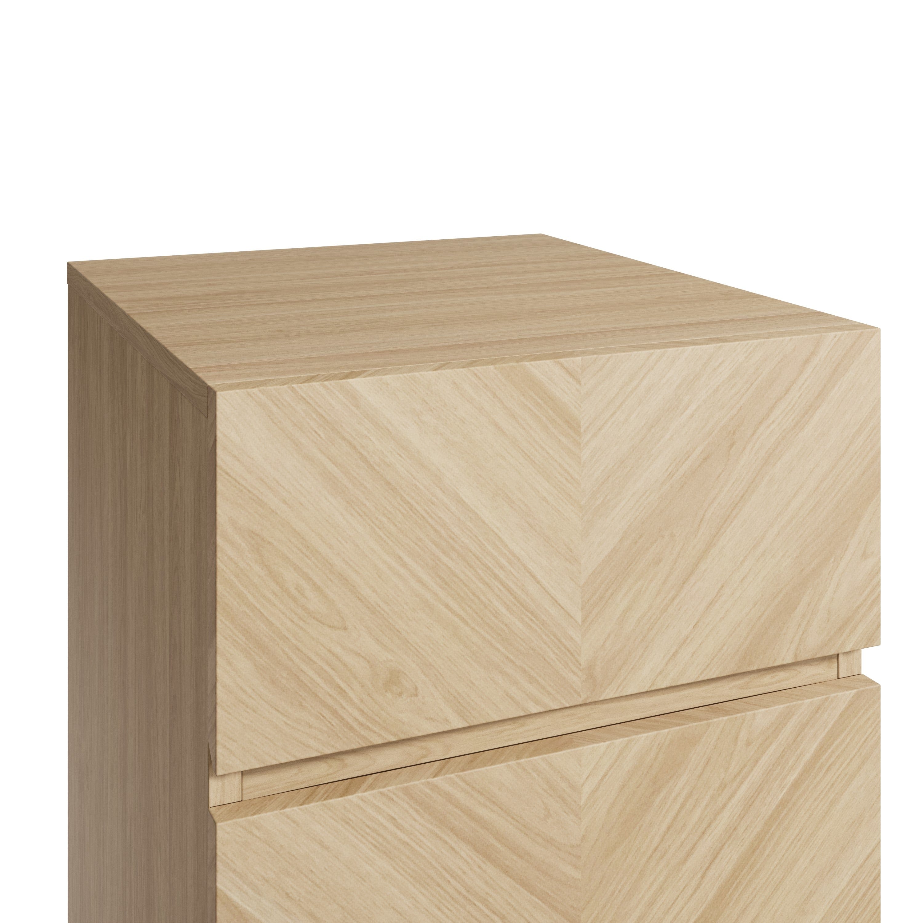 GFW Bedside Table Catania 3 Drawer Bedside Table Euro Oak Bed Kings