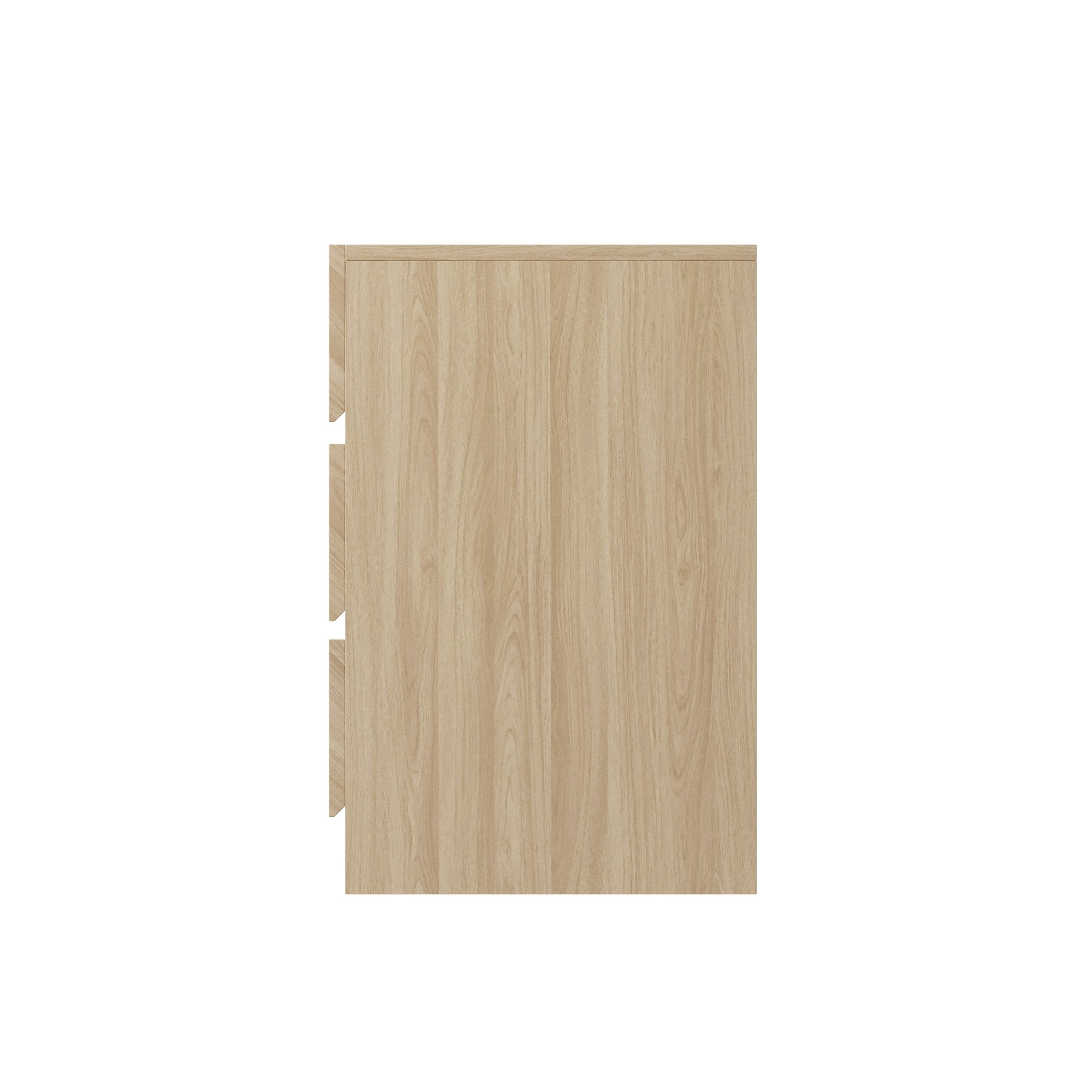 GFW Bedside Table Catania 3 Drawer Bedside Table Euro Oak - Twin Pack Bed Kings