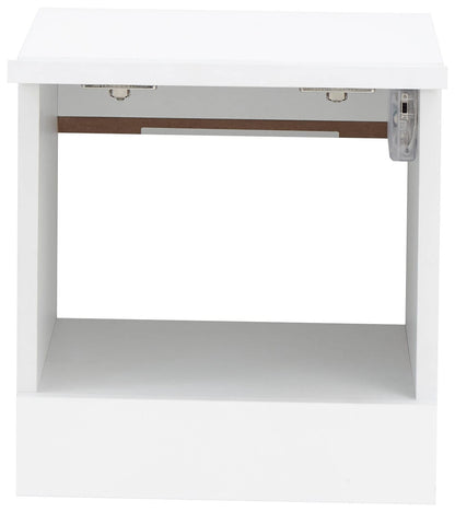 GFW Bedside Table Galicia Pair Of Wall Hanging Bedside Tables White Bed Kings