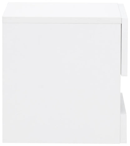 GFW Bedside Table Galicia Pair Of Wall Hanging Bedside Tables White Bed Kings