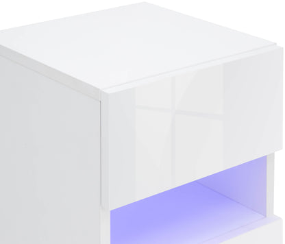 GFW Bedside Table Galicia Pair Of Wall Hanging Bedside Tables White Bed Kings