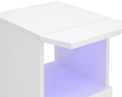 GFW Bedside Table Galicia Pair Of Wall Hanging Bedside Tables White Bed Kings