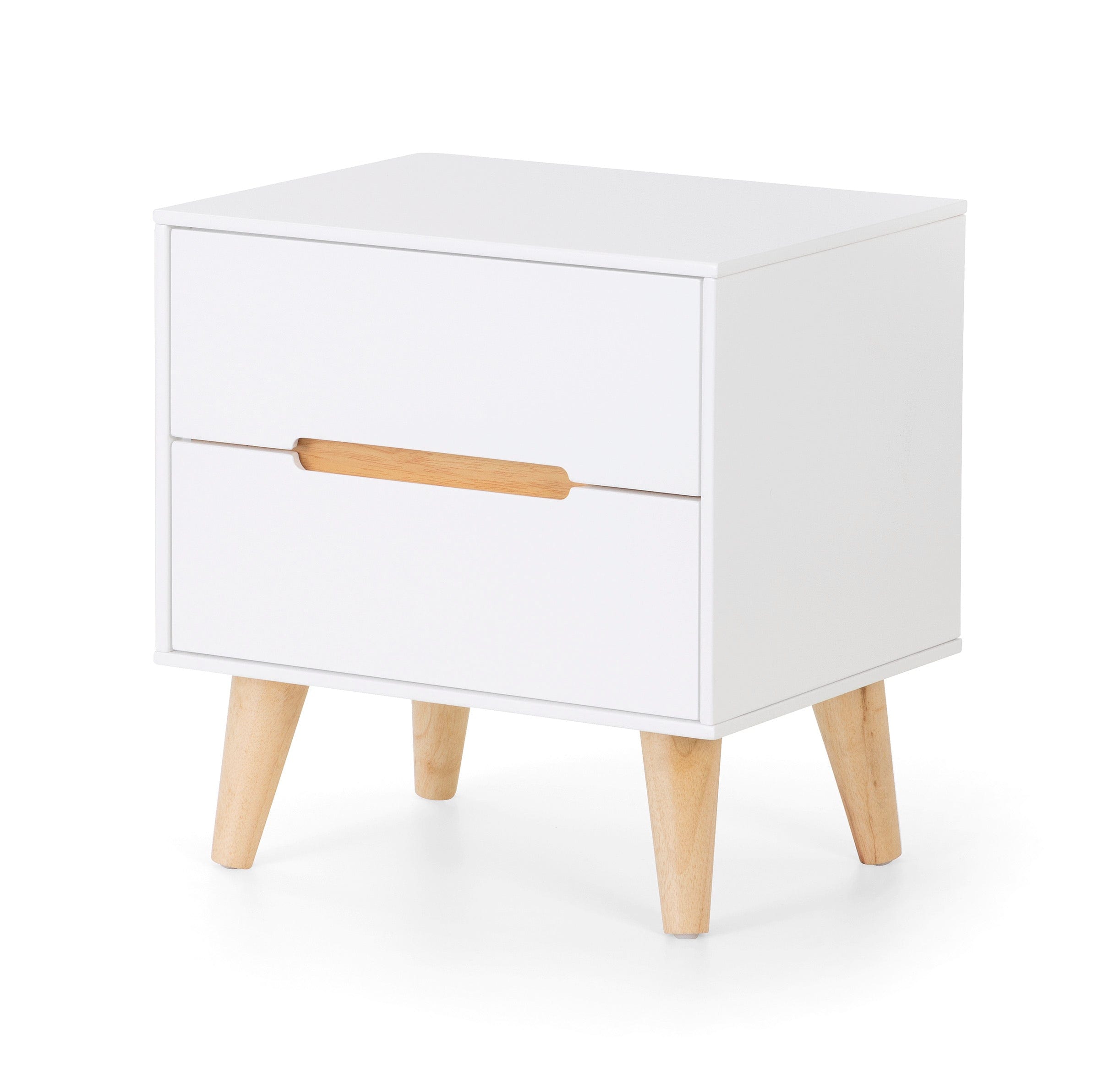 Julian Bowen Bedside Table Alicia 2 Drawer Bedside Bed Kings