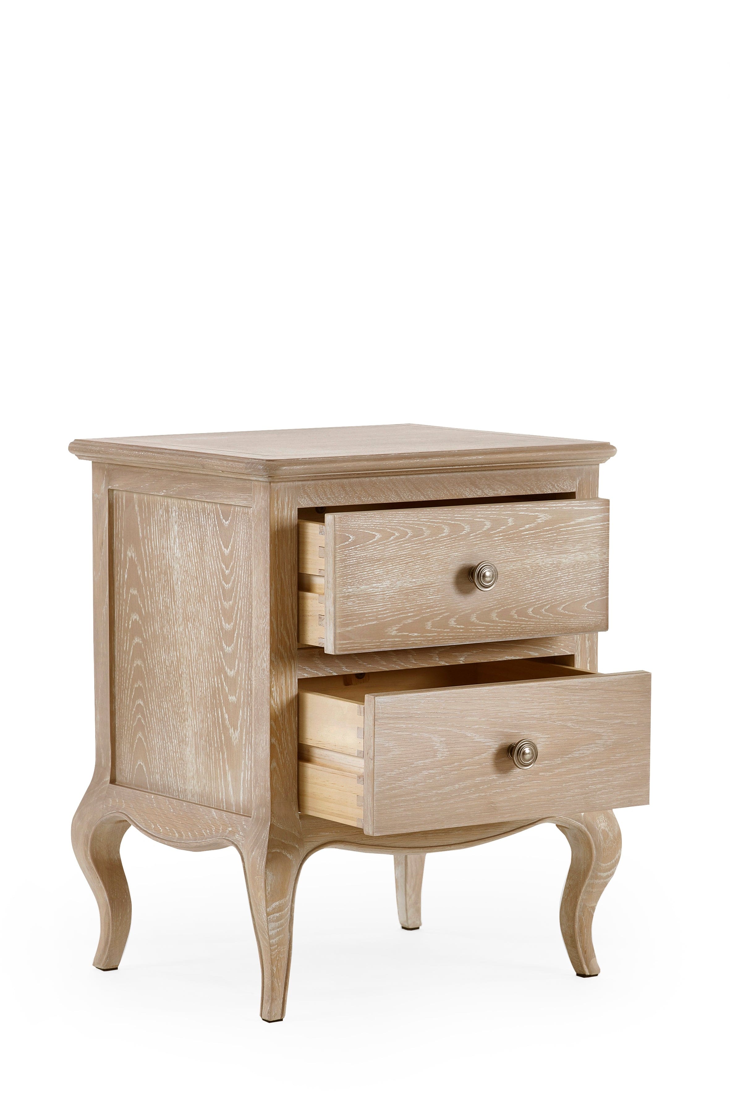 Julian Bowen Bedside Table Camille 2 Drawer Bedside Bed Kings