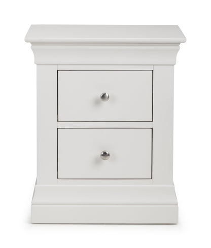 Julian Bowen Bedside Table Clermont 2 Drawer Bedside Cabinet Bed Kings