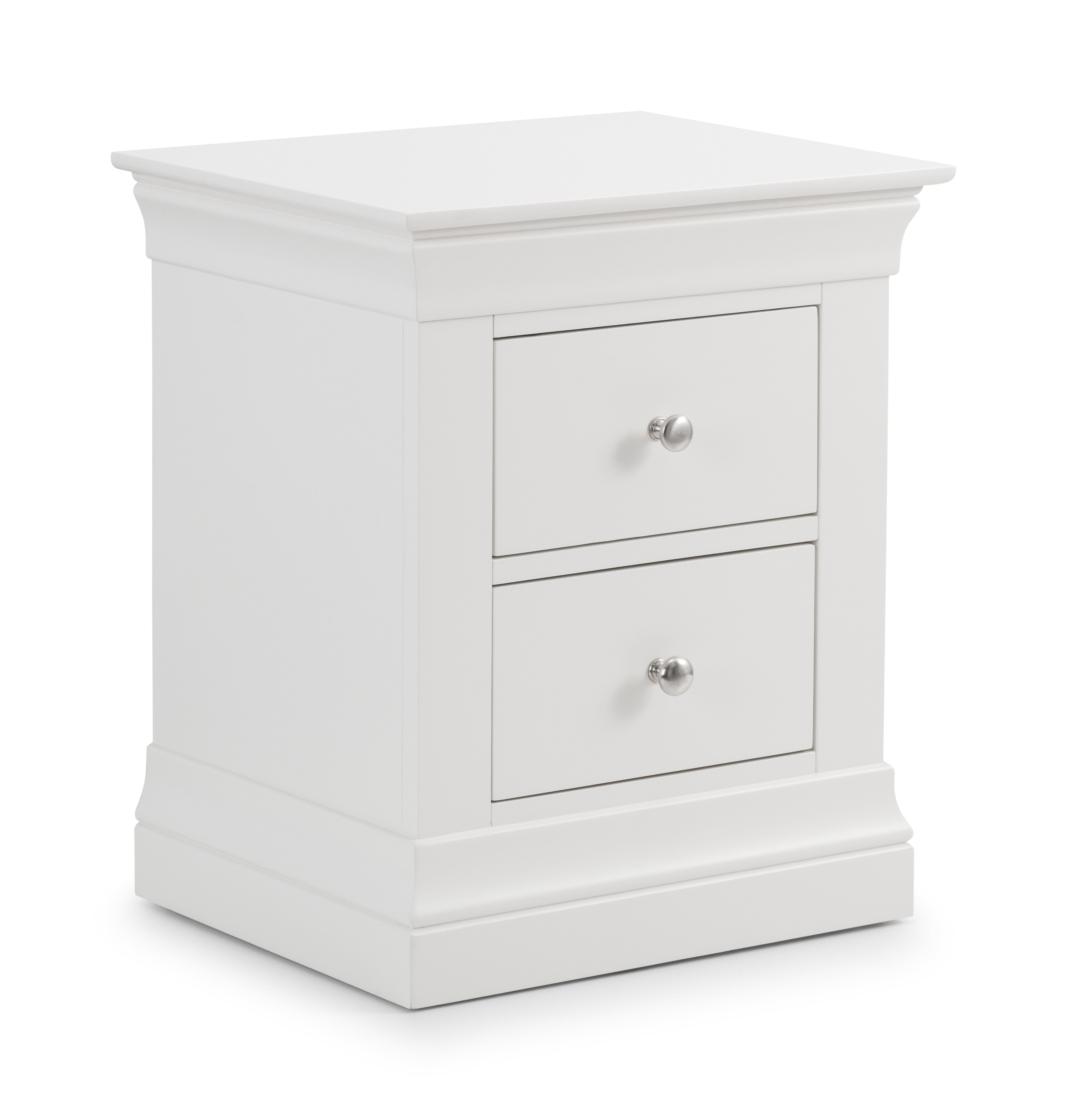 Julian Bowen Bedside Table Clermont 2 Drawer Bedside Cabinet Bed Kings