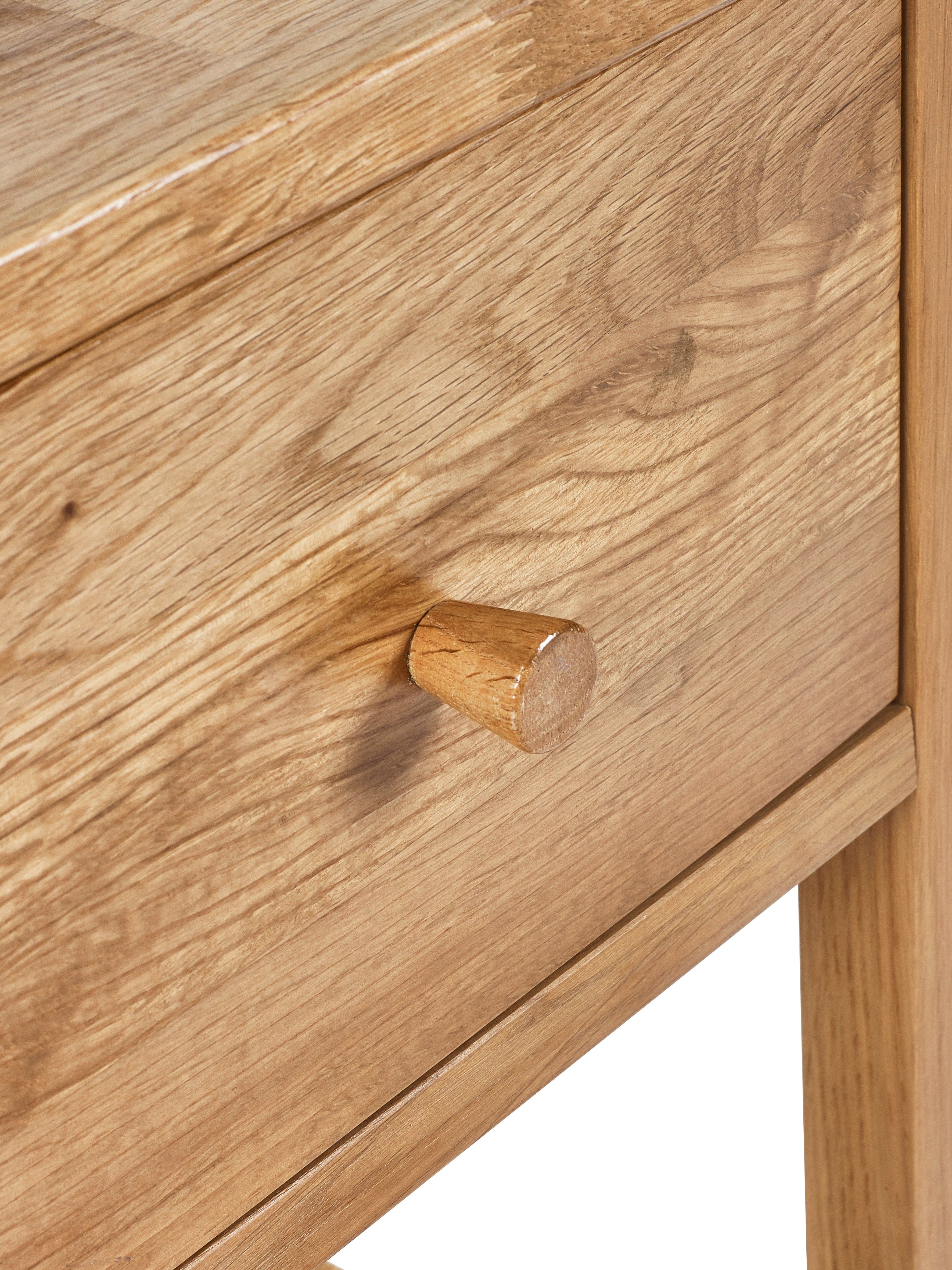 Julian Bowen Bedside Table Coxmoor 1 Drawer - Oak Bed Kings