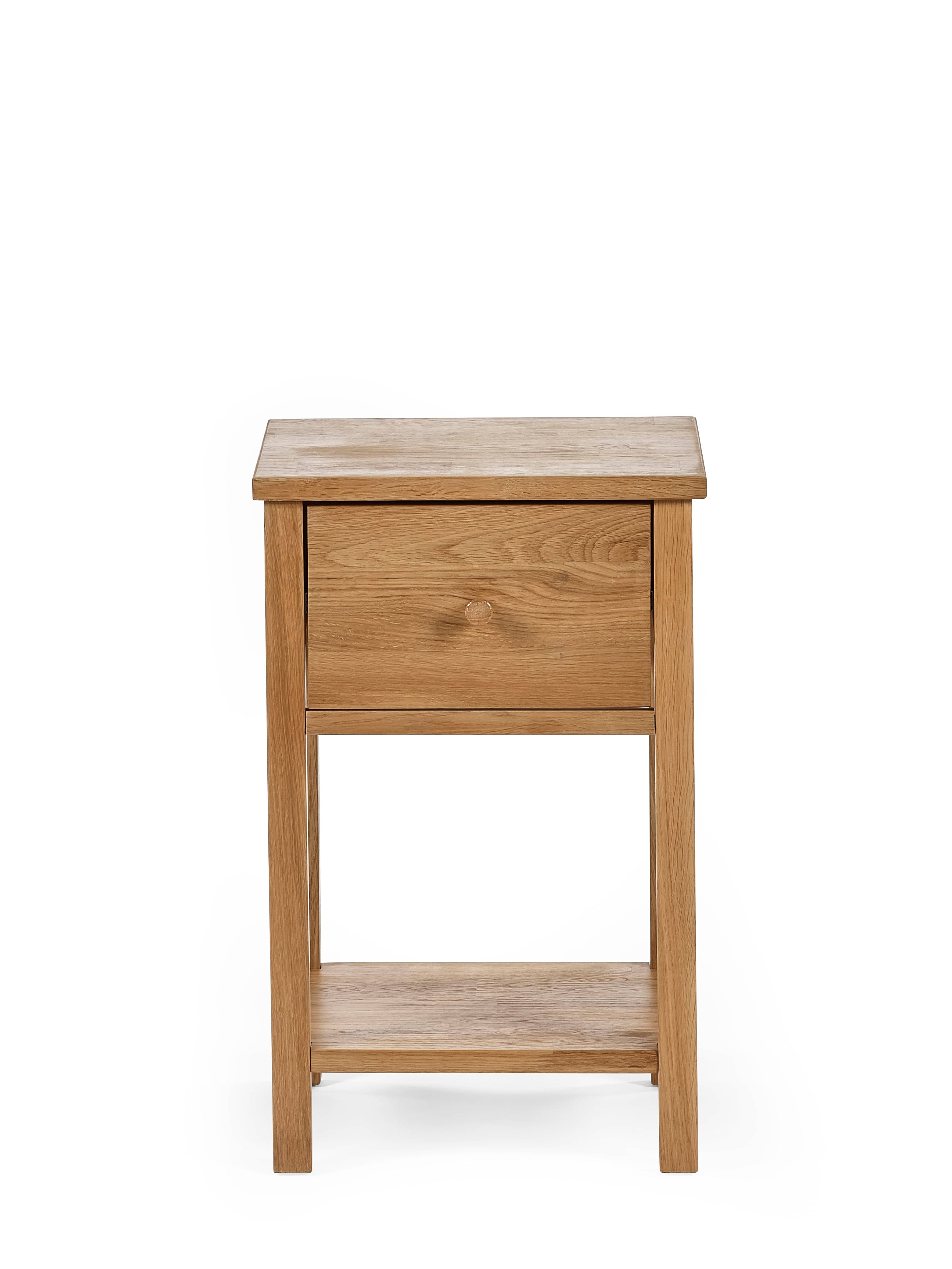 Julian Bowen Bedside Table Coxmoor 1 Drawer - Oak Bed Kings