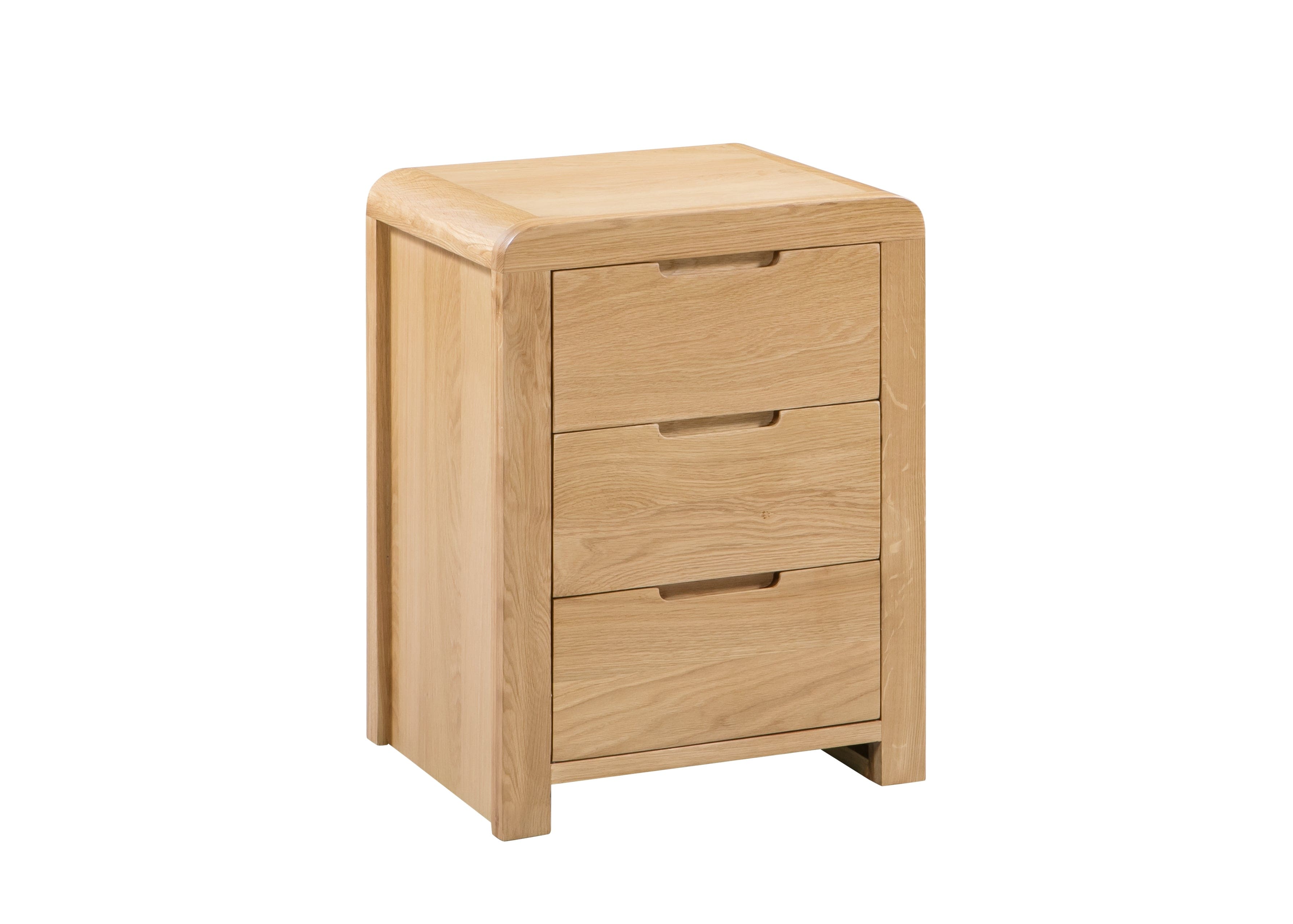 Julian Bowen Bedside Table Curve 3 Drw Bedside Bed Kings