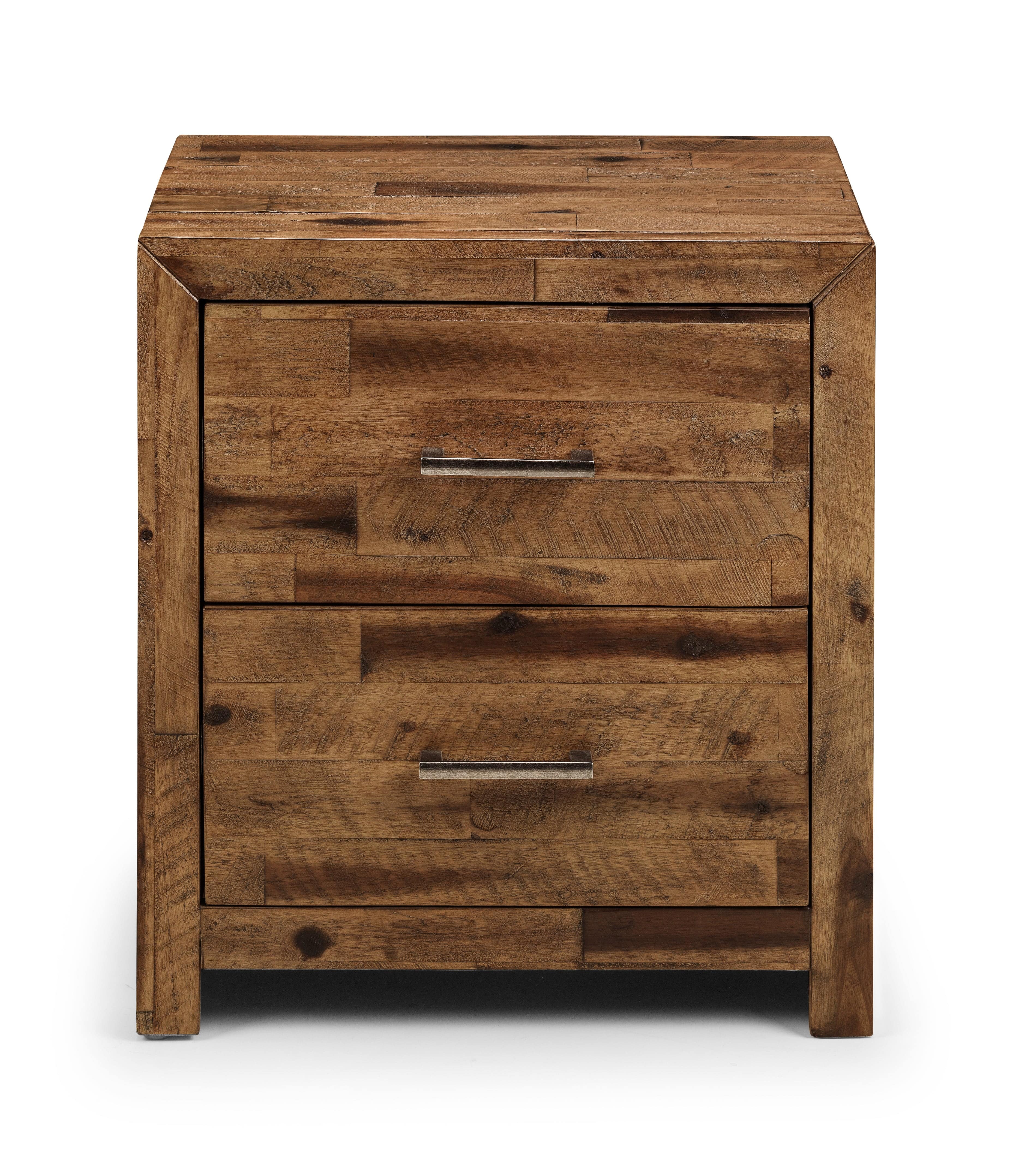 Julian Bowen Bedside Table Hoxton 2 Drawer Bedside Cabinet Bed Kings