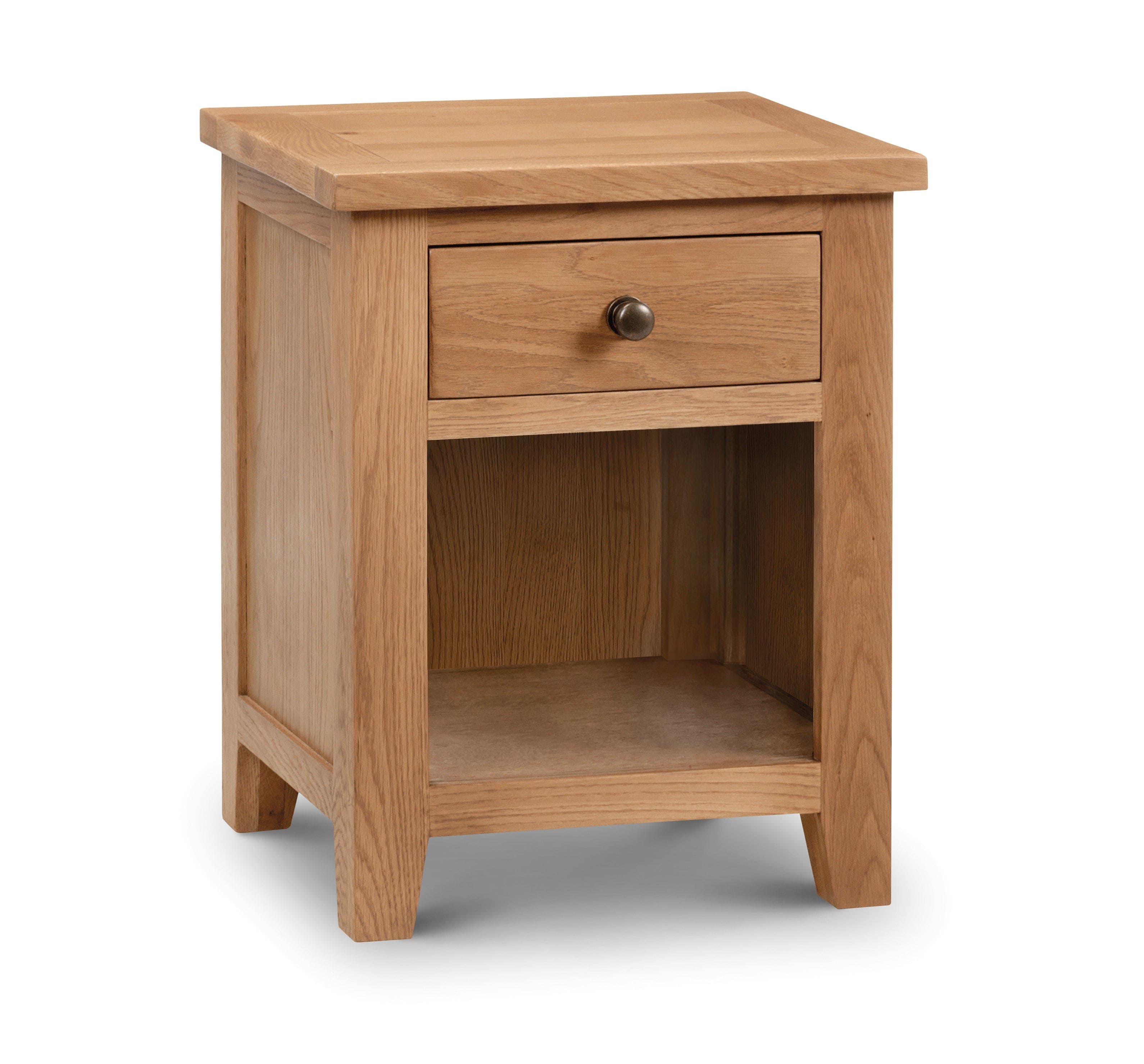 Julian Bowen Bedside Table Marlborough 1 Drawer Bedside Ass Bed Kings