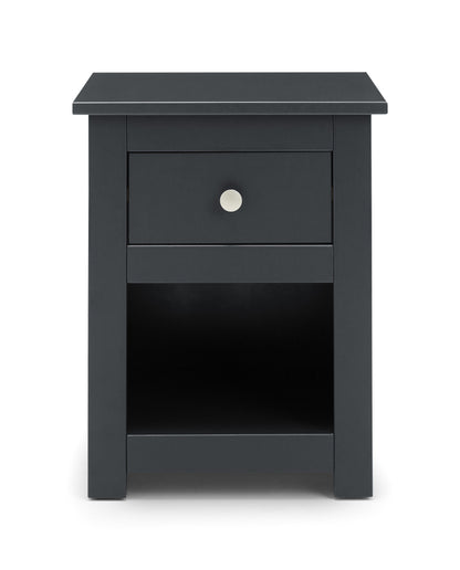 Julian Bowen Bedside Table Radley Bedside - Anthracite Bed Kings