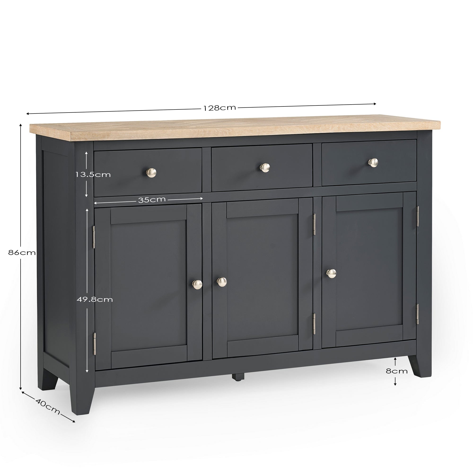 Bordeaux Sideboard Dark Grey