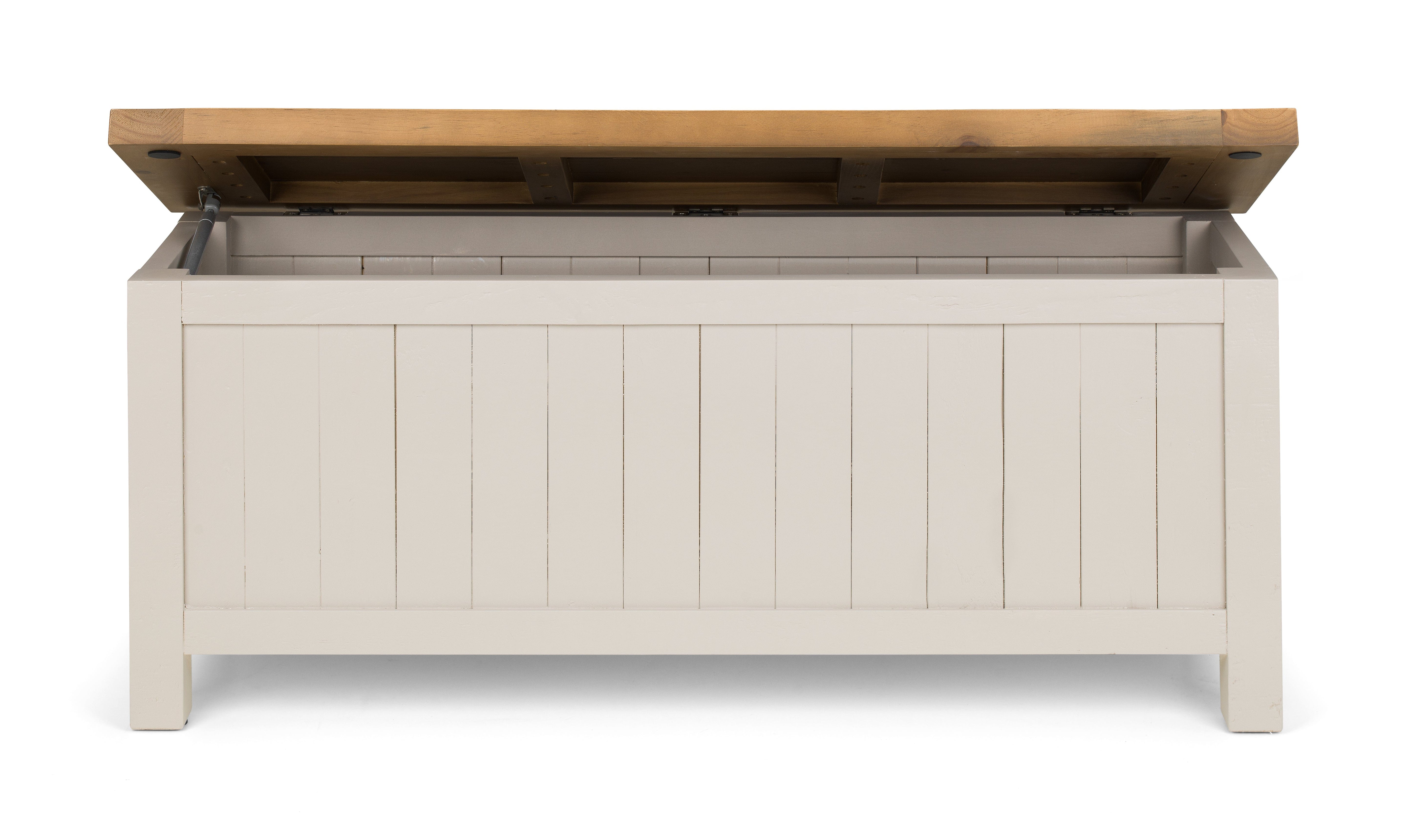 Aspen Storage Bench - Grey Wash