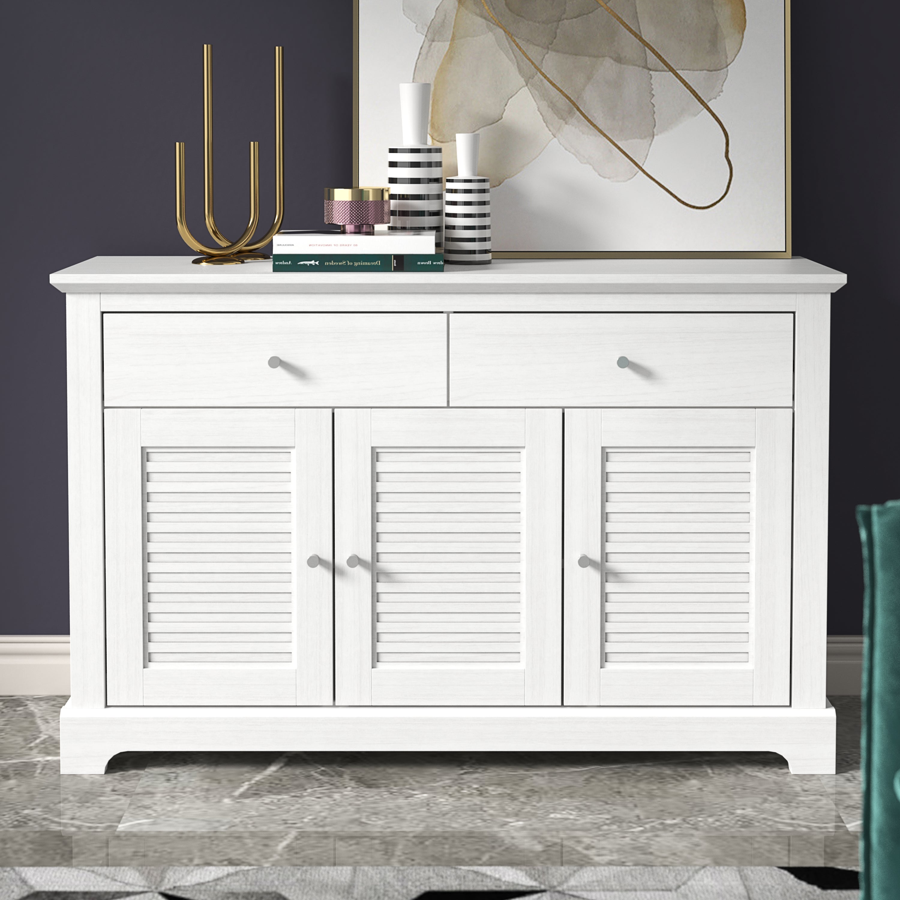 Salcombe Large Sideboard White