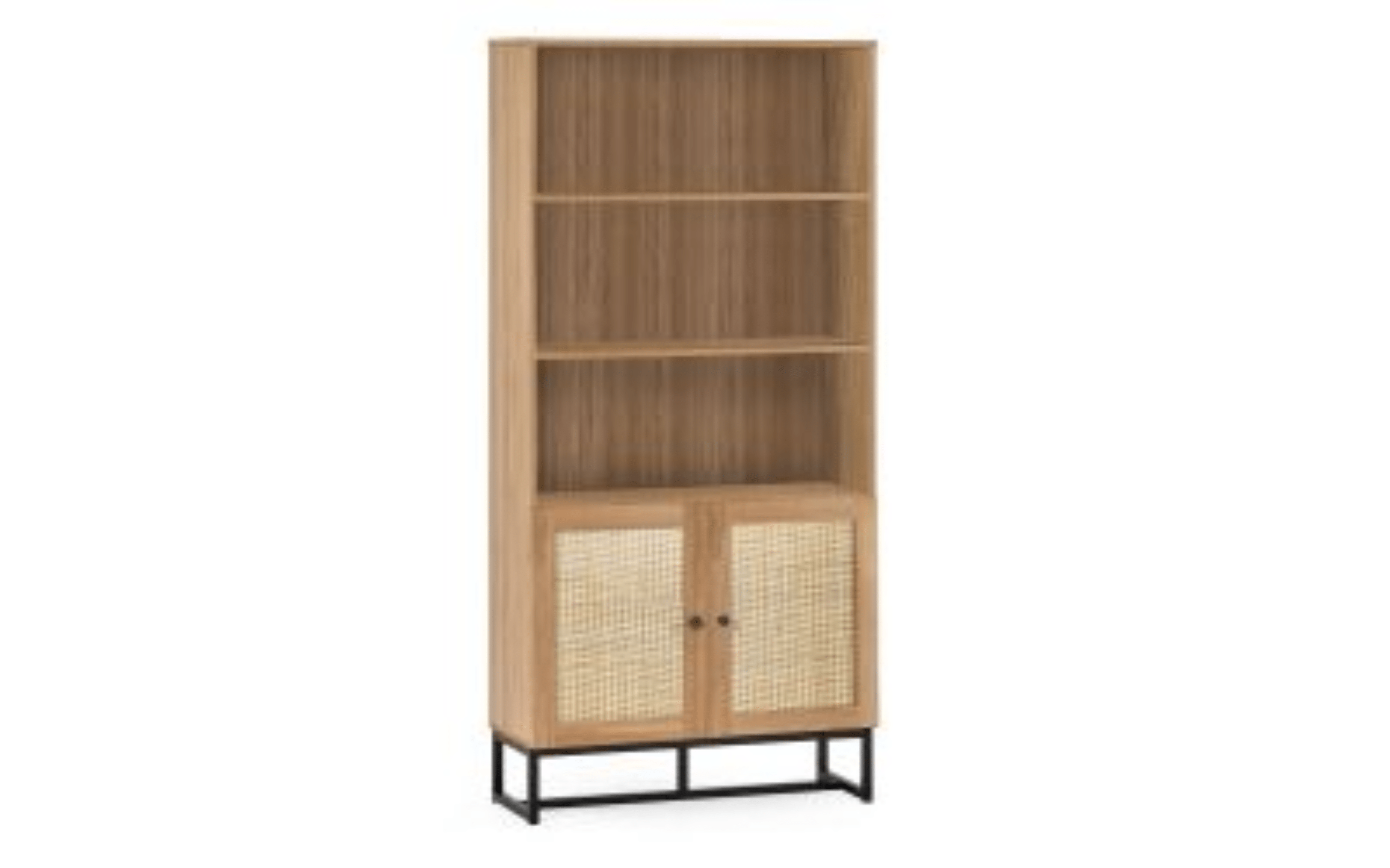 Julian Bowen Bookcase Padstow Tall Bookcase - Oak Bed Kings