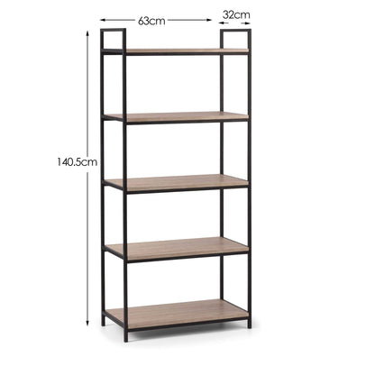 Julian Bowen Bookcase Tribeca Tall Bookcase  - Sonoma Oak Bed Kings