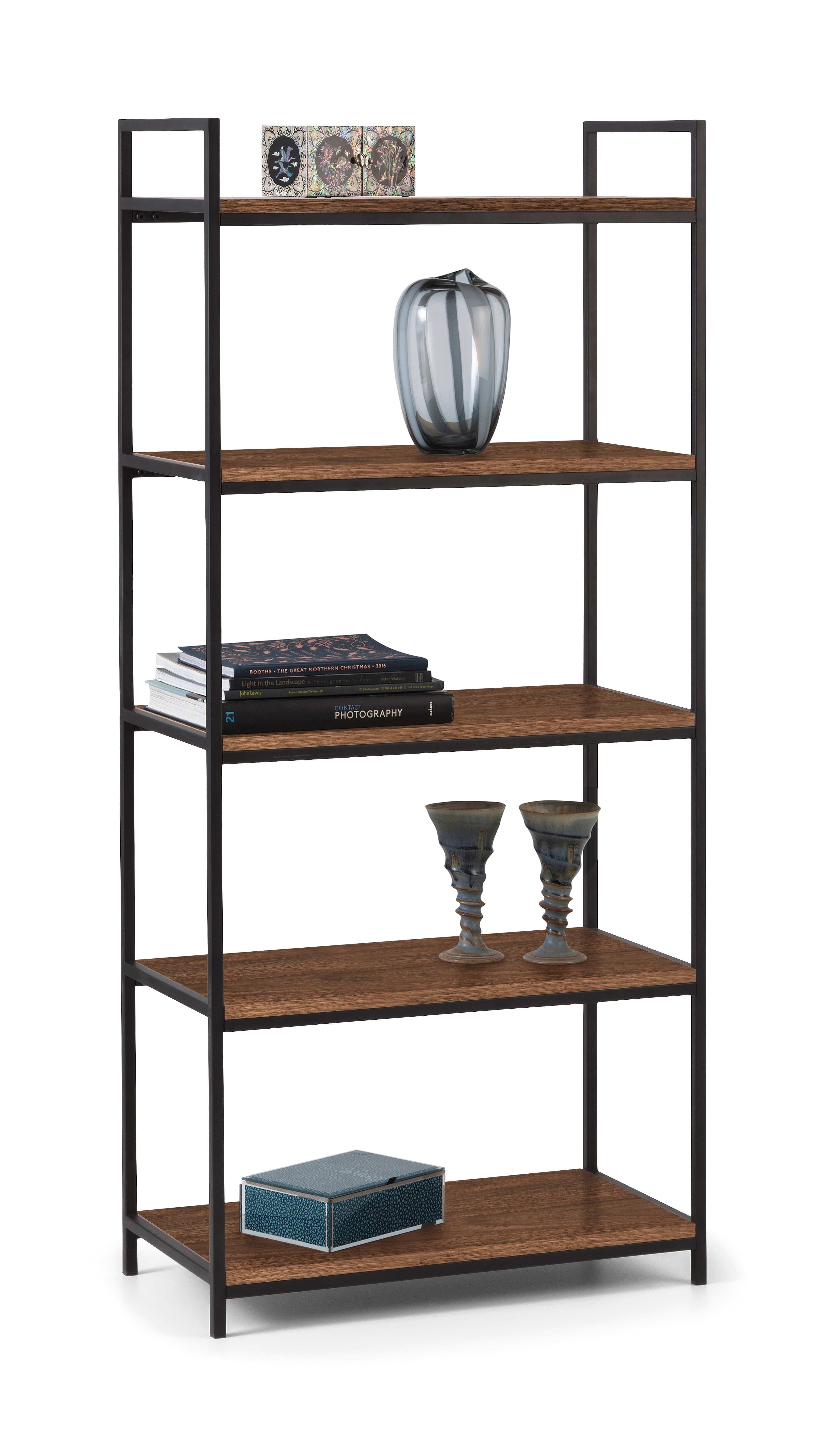 Julian Bowen Bookcase Tribeca Tall Bookcase - Walnut Bed Kings