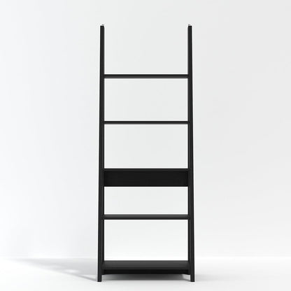 LPD Bookcase Tiva Ladder Bookcase Black Bed Kings