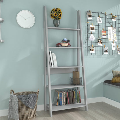 LPD Bookcase Tiva Ladder Bookcase Grey Bed Kings
