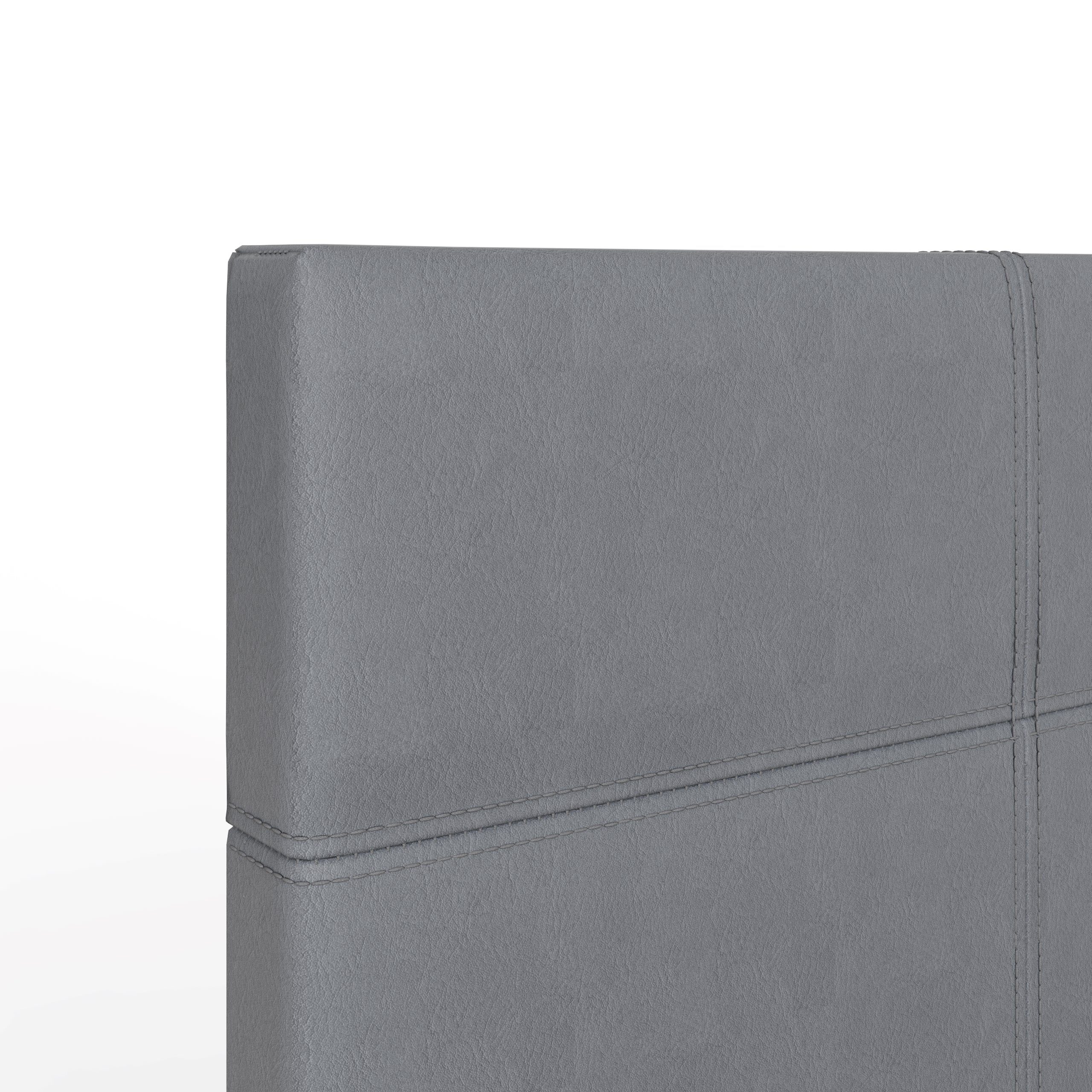 End Lift Ottoman Bed Grey Leather