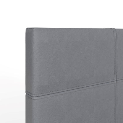 End Lift Ottoman Bed Grey Leather