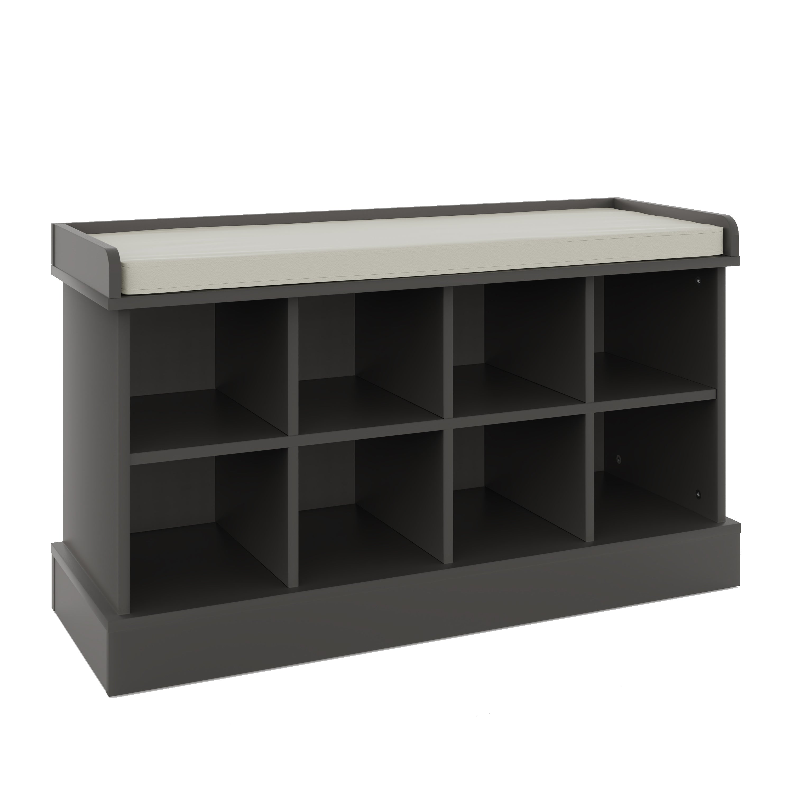 Kempton Shoe Bench + Wall Rack Grey
