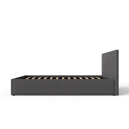 Side Lift Ottoman Bed Grey