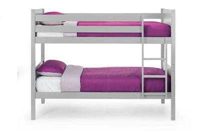Julian Bowen Bunk Bed Single 90cm 3ft Bella Bunk Dove Grey Bed Kings